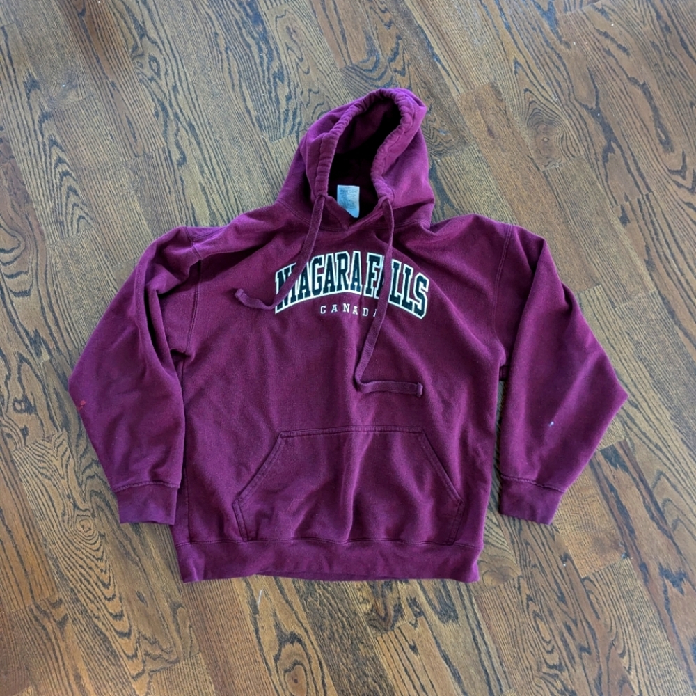 Niagara falls hoodie burgundy